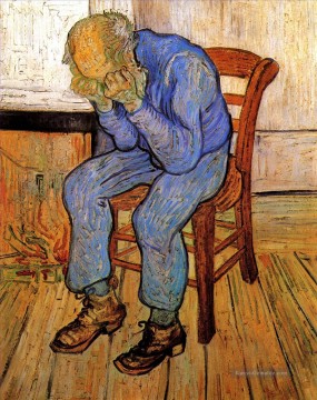der schiffbruch Ölbilder verkaufen - Alten Mannes in der Sorge An der Schwelle der Ewigkeit Vincent van Gogh